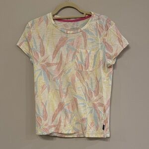 Patagonia Pastel Leaf Pocket Tee in Pink, Blue & Yellow